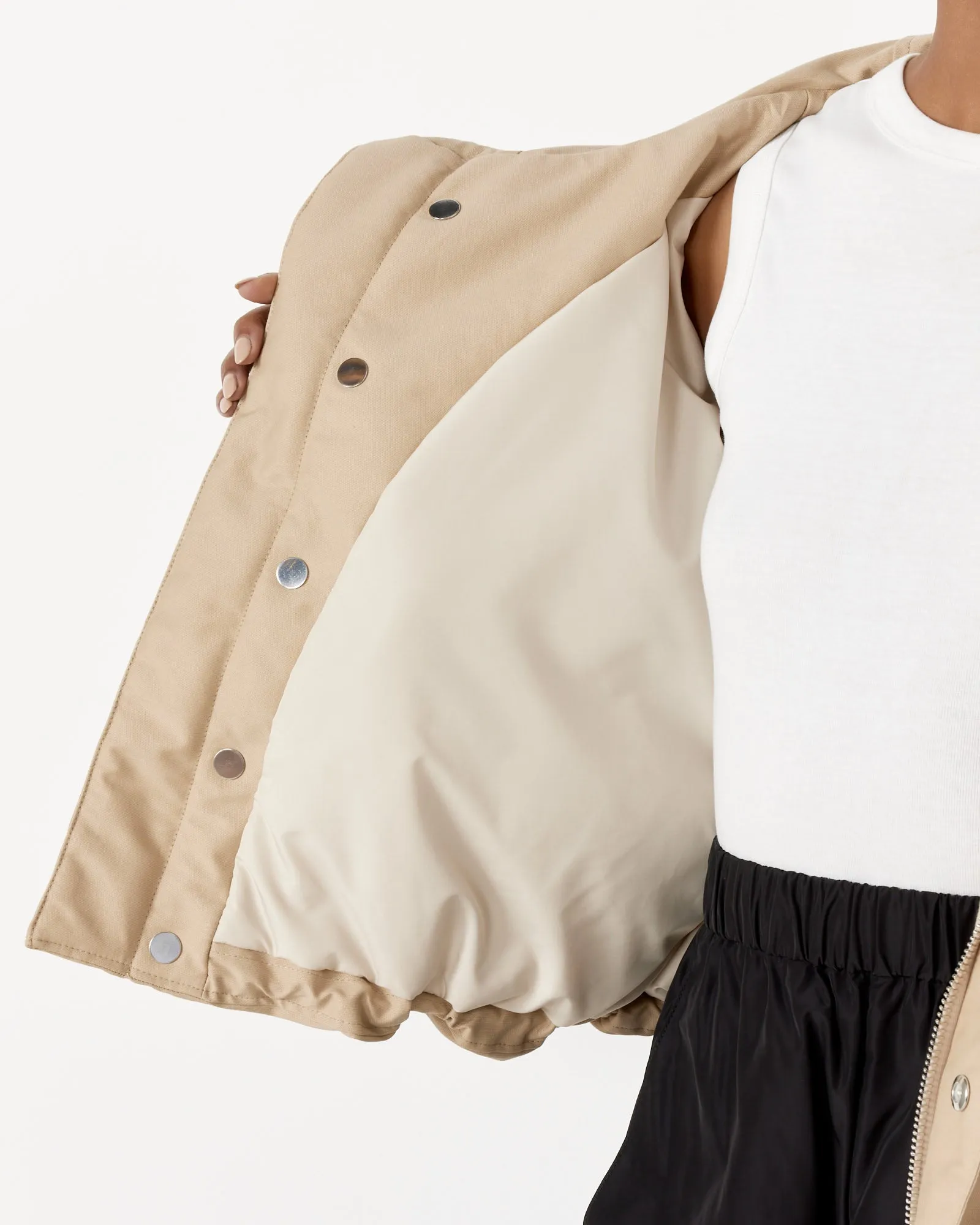 La Parka Courte Caraco Jacket in Beige