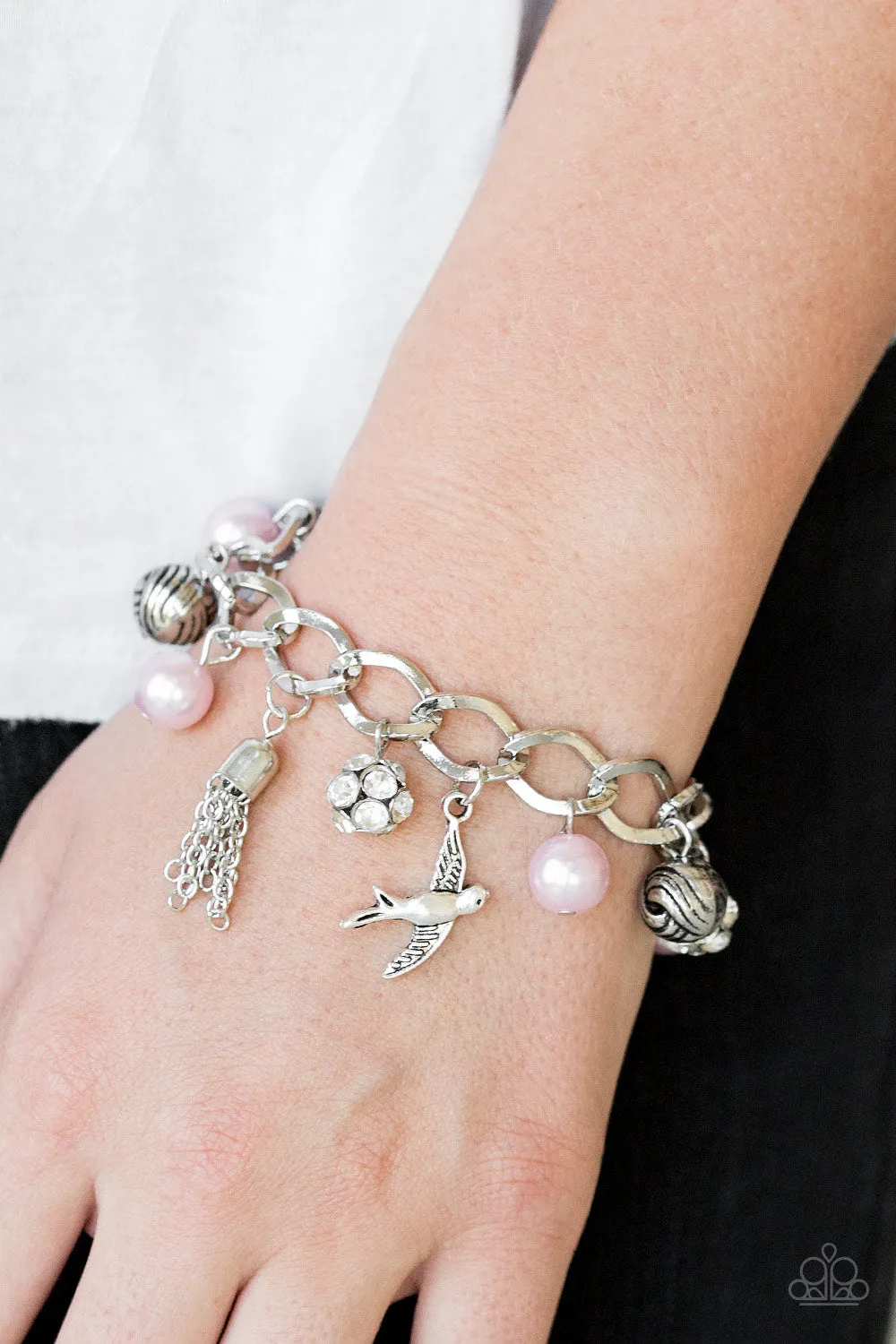 Lady Love Dove - Pink Paparazzi Bracelet