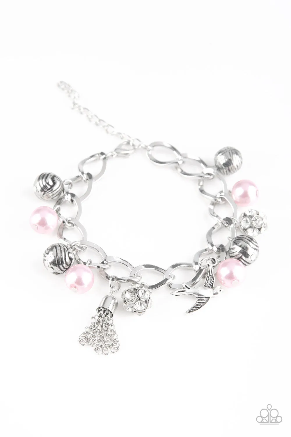 Lady Love Dove - Pink Paparazzi Bracelet