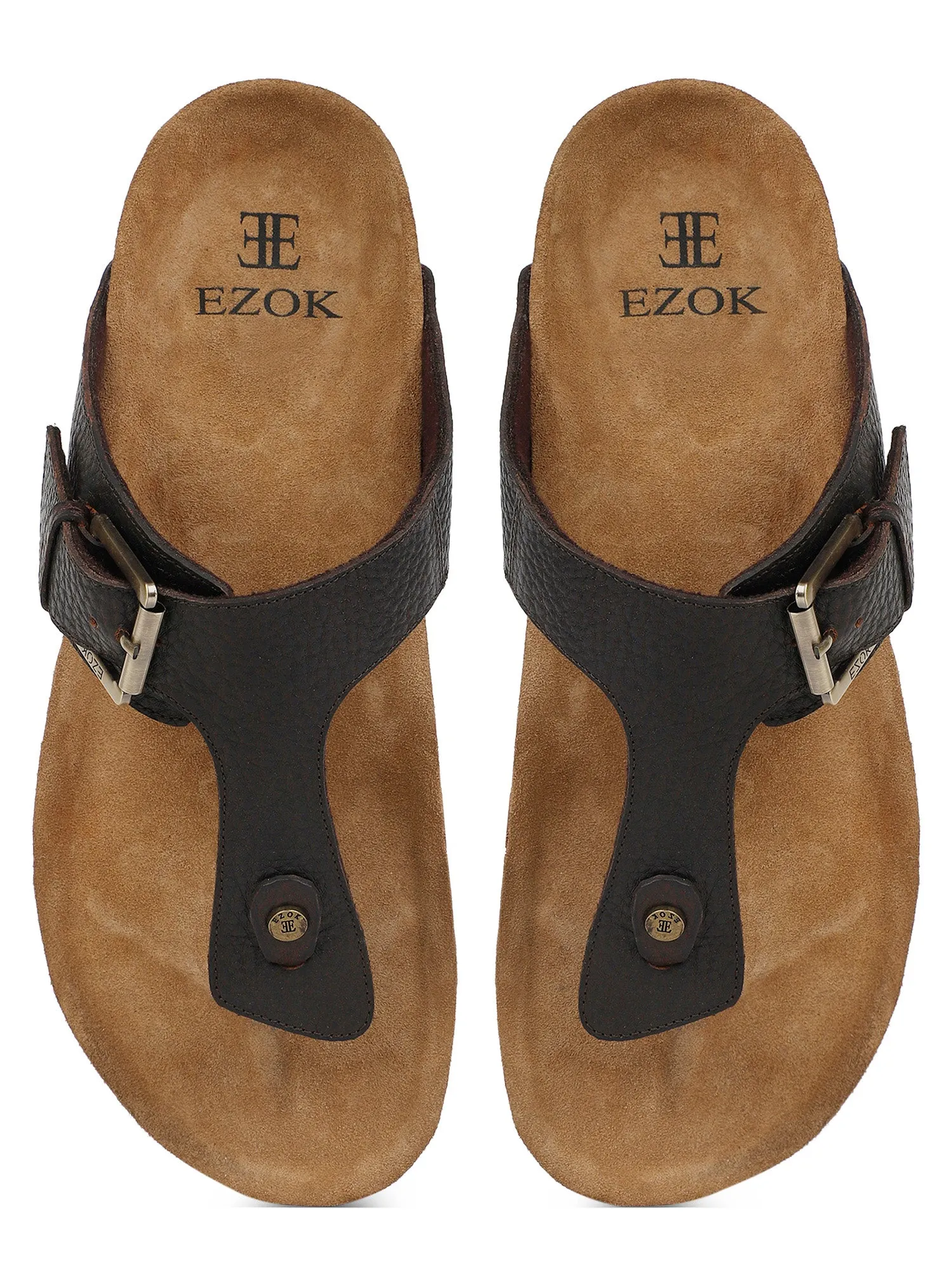 Leather sandal for men (Brown)