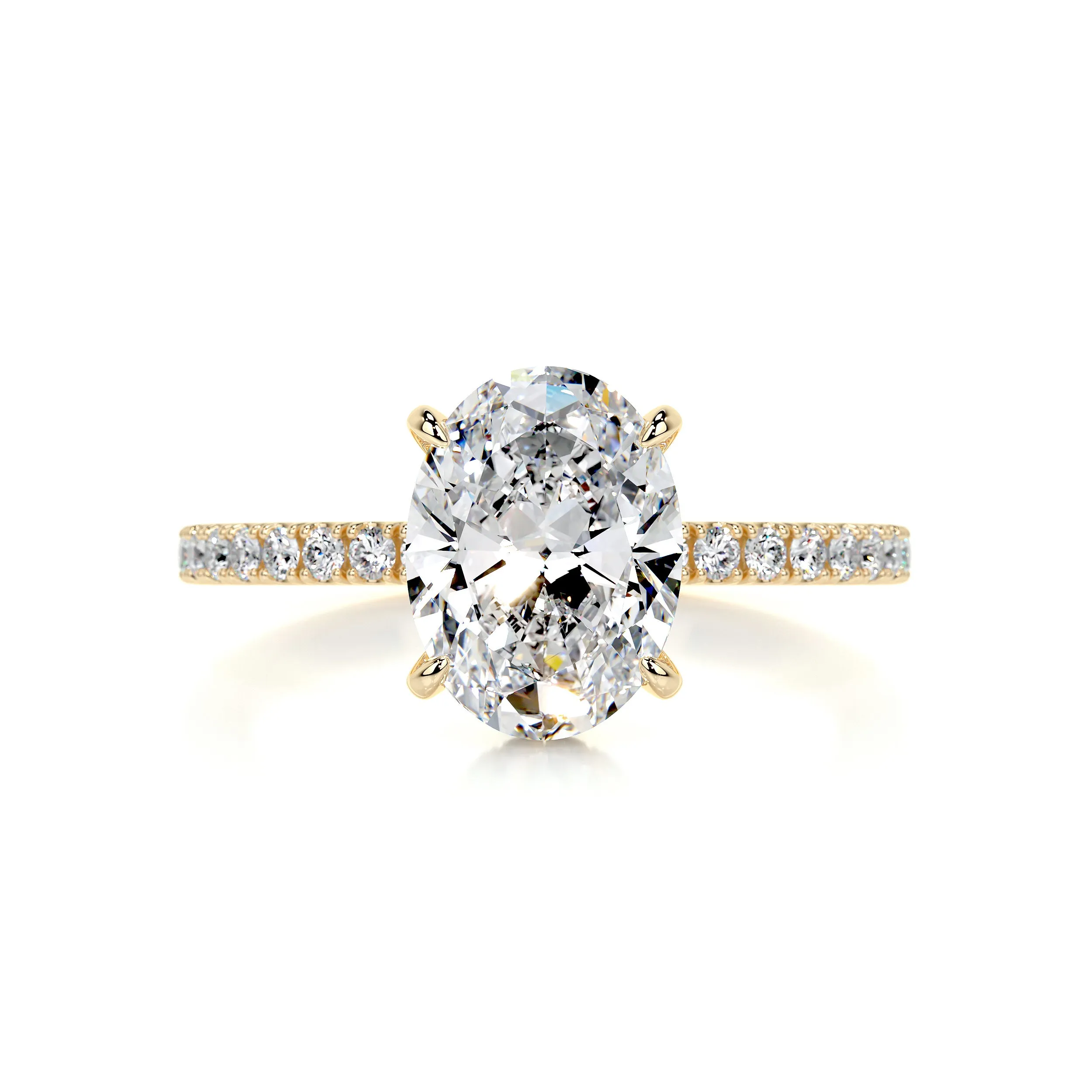 Lucy Diamond Engagement Ring -18K Yellow Gold