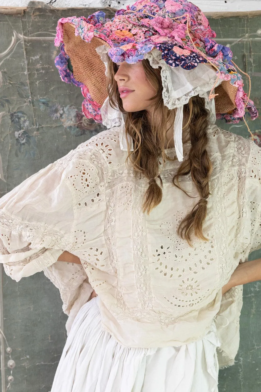 MAGNOLIA PEARL EYELET RAFAELLA BLOUSE