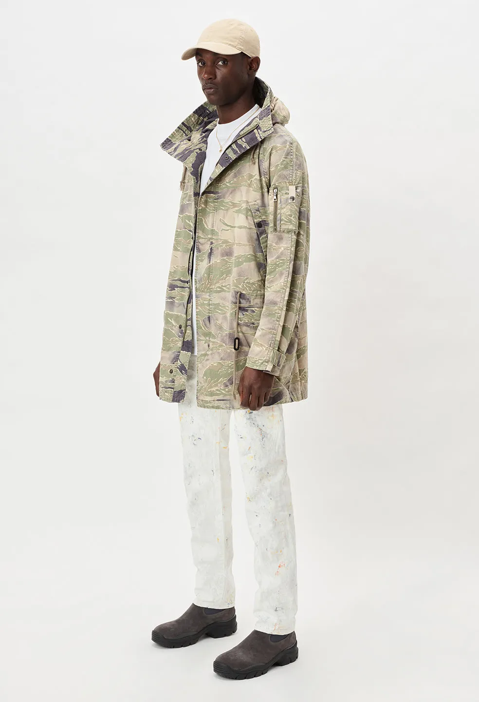 Military Parka / Washed Tiger Camo