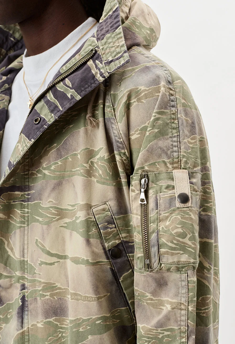 Military Parka / Washed Tiger Camo