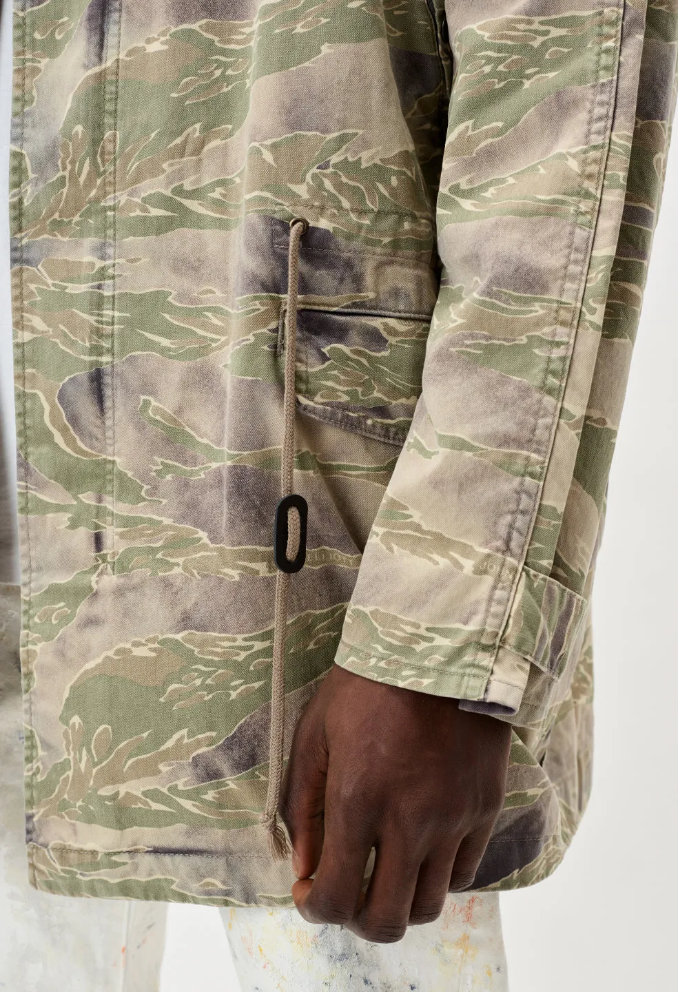 Military Parka / Washed Tiger Camo