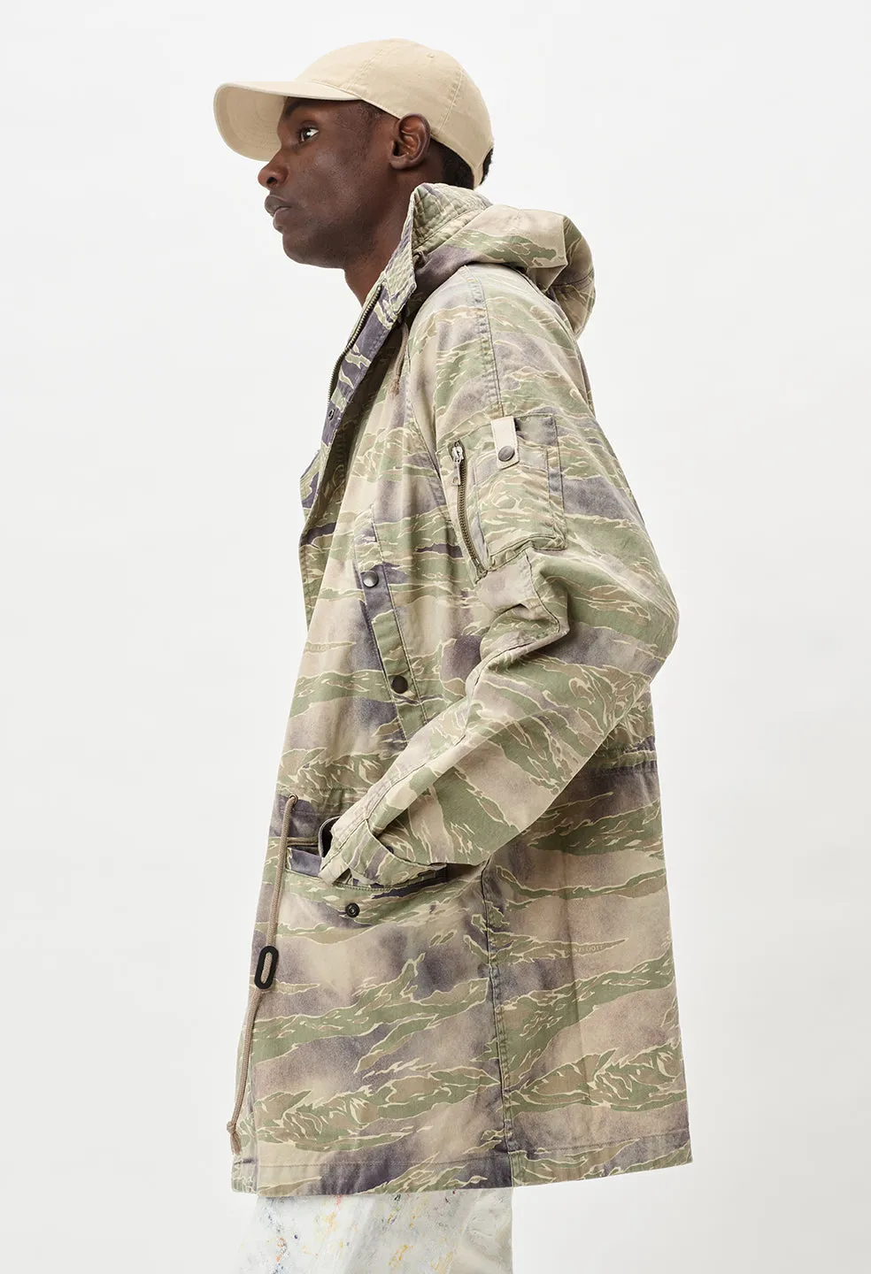 Military Parka / Washed Tiger Camo