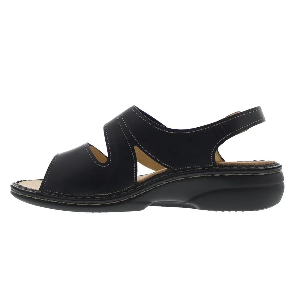 Milos Nappaseda Black Women's Slingback Sandals