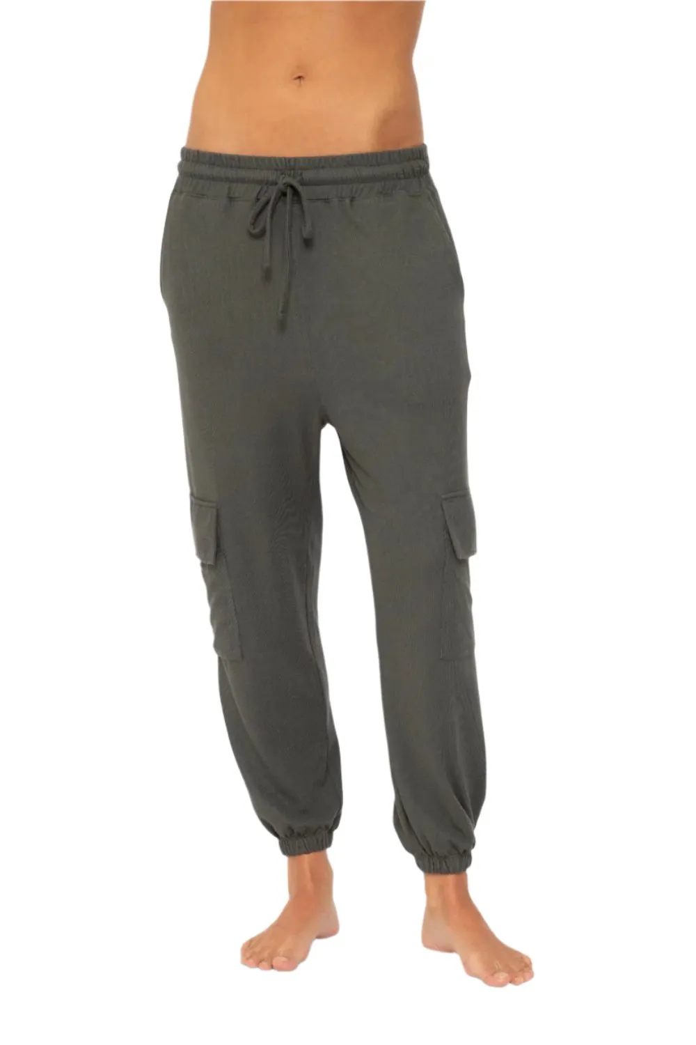 Mono B Brushed Hacci Cargo Lounge Jogger Pant KP5082