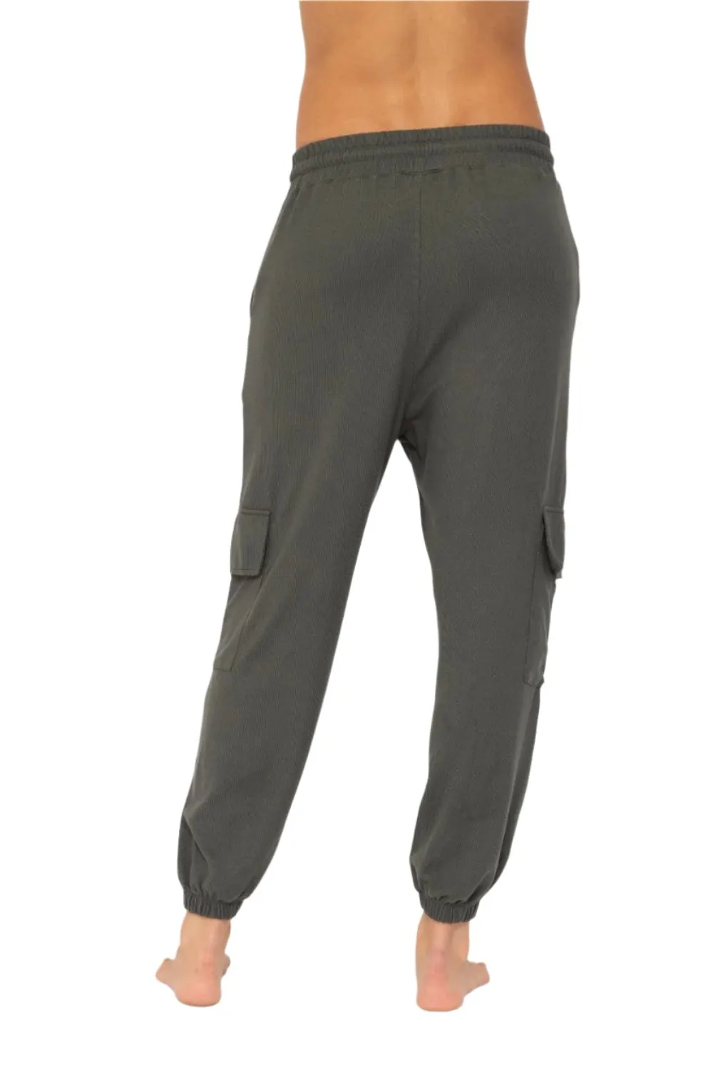 Mono B Brushed Hacci Cargo Lounge Jogger Pant KP5082