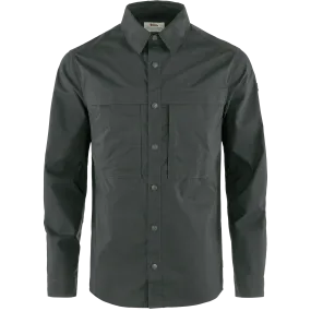 M's Abisko Trail Shirt LS - Recycled polyester & Polyester & Organic cotton