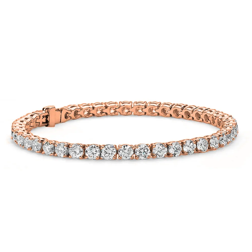 Olivia 18k White Gold Plated Tennis Bracelet with Simulated Diamond Cubic Zirconia Crystals