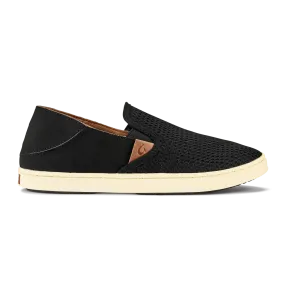 Olukai Women's Pehuea Mesh Slip-On Sneaker - Black