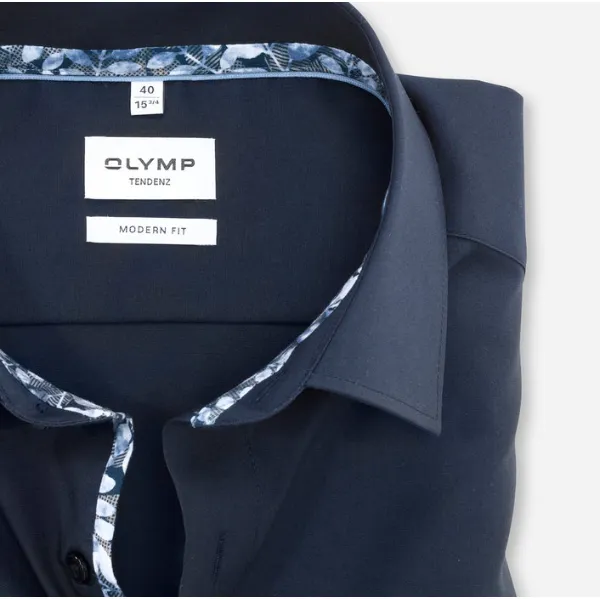 Olymp Tendenz Modern Fit Shirt/Nuremberg Blue - New AW22