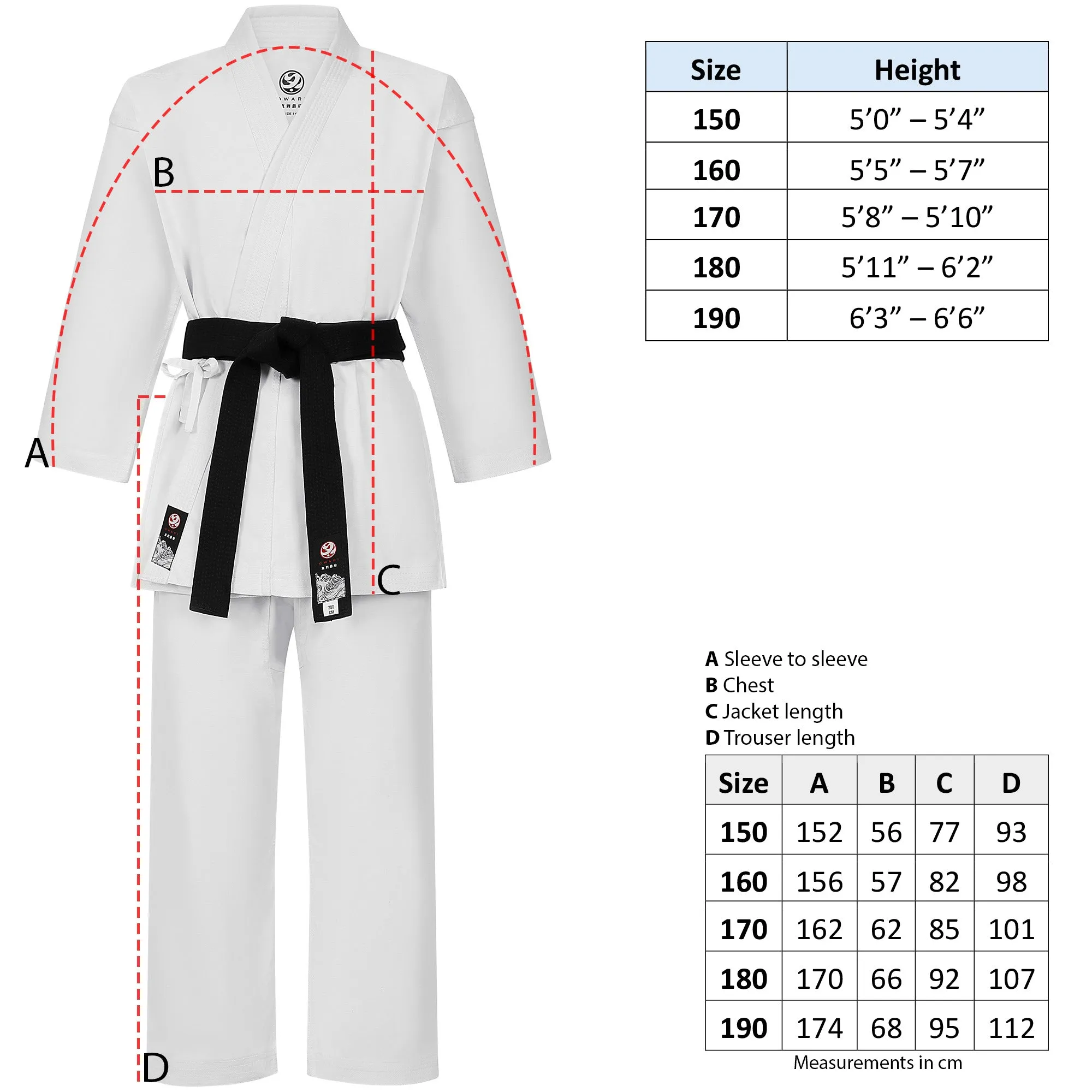 Owari Heavyweight Karate Gi 14oz Uniform European Cut