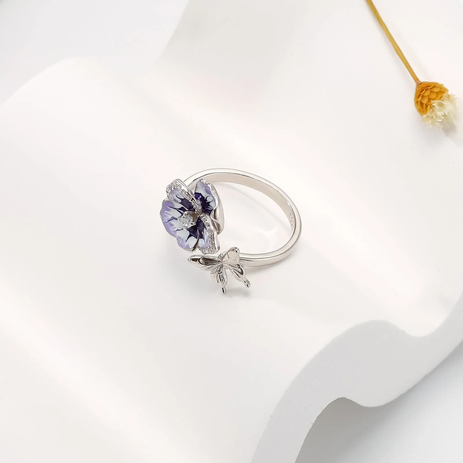 Pansy Butterfly Ring