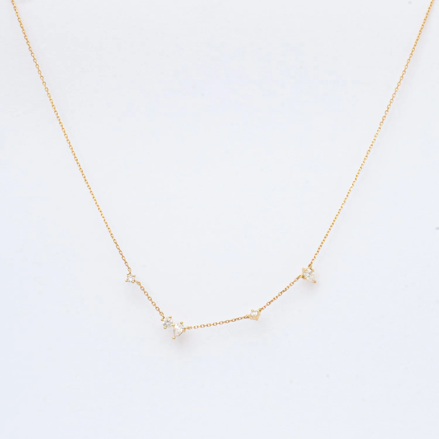 Premier Amigos Diamond Station Necklace