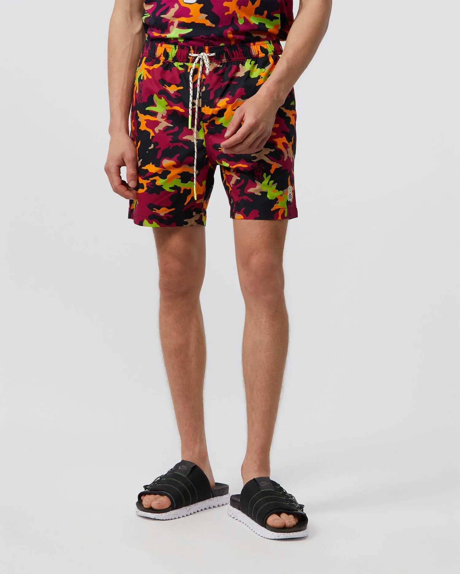 Psycho Bunny Mens Allen Swim Shorts - Wild Berry