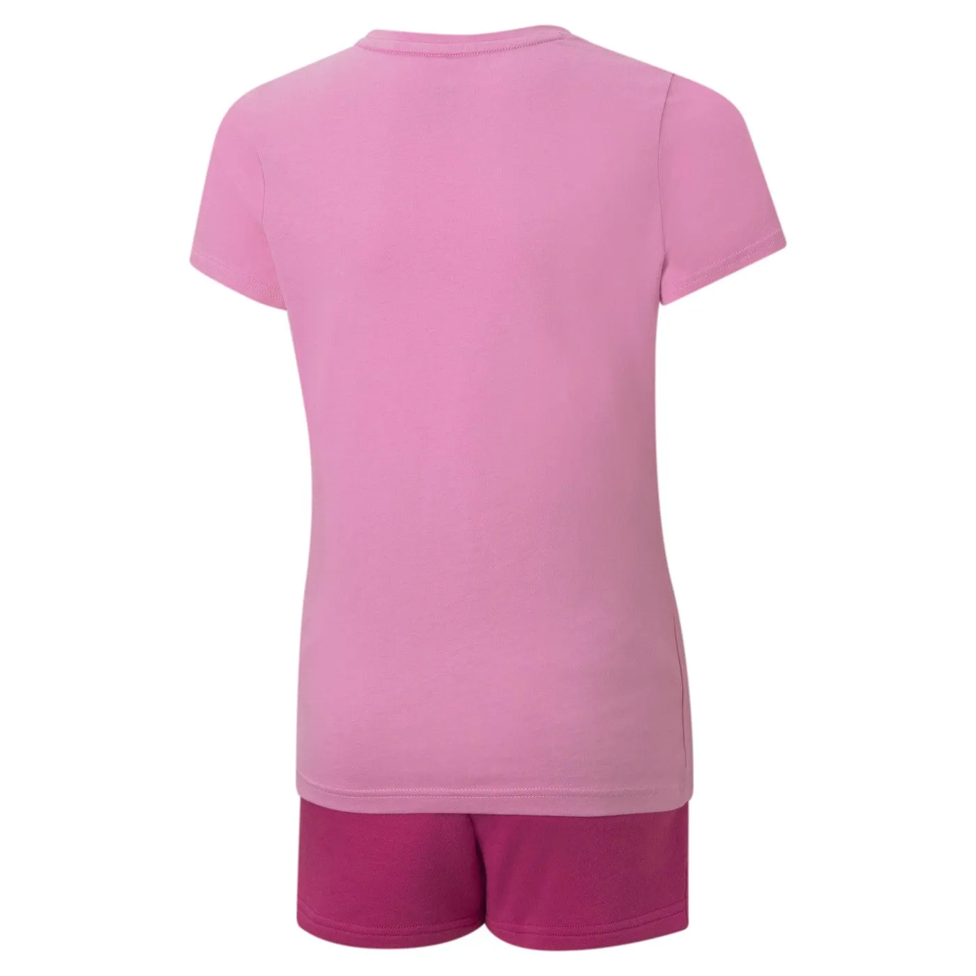 Puma competo in cotton for girls T-shirt and shorts 846936 15 opera mauve