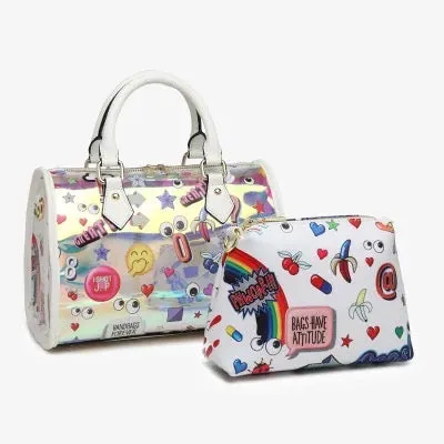 PVC Holographic Bowler Bag