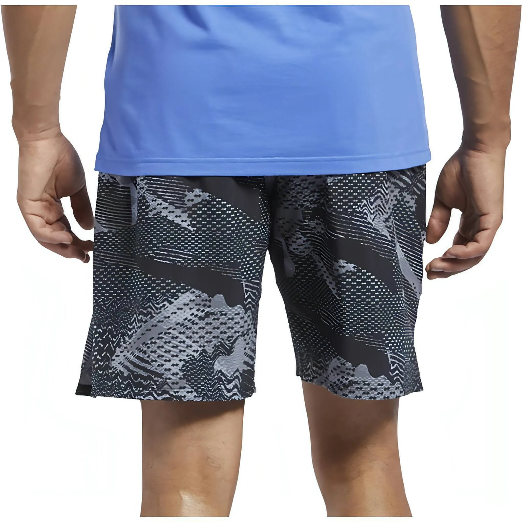 Reebok Speedwick All Over Print Mens Training Shorts - Black