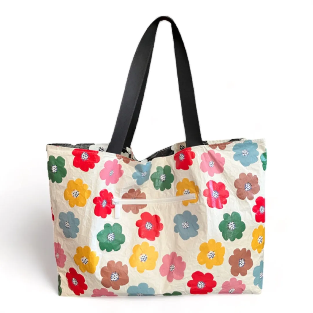 REVERSIBLE FLOWER BURST TOTE