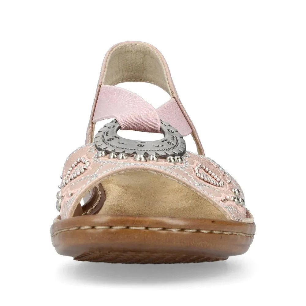 Rieker Women's Regina 608B9-90 - Rose Gold