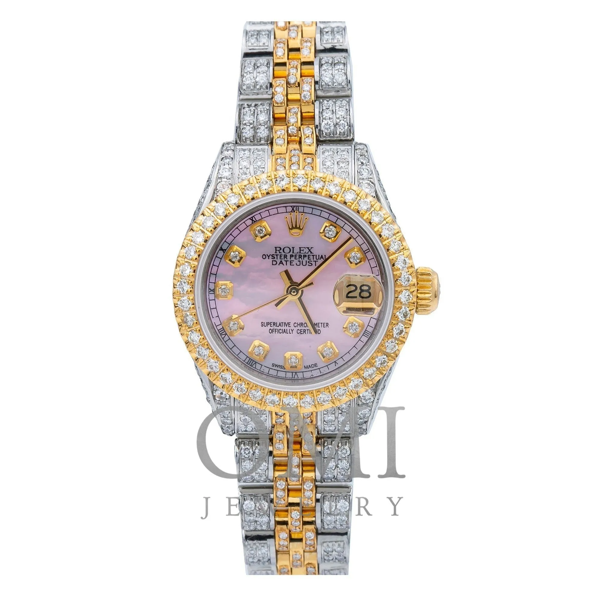 Rolex Lady-Datejust 6917 26MM Pink Diamond Dial With 5.75 CT Diamonds