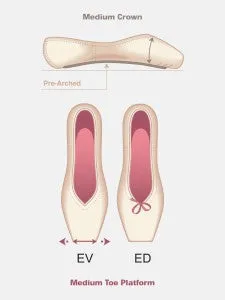 RP Encore U cut pointe shoe FS