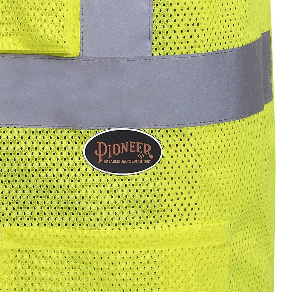 Safety Vest - Pioneer Hi-Viz Poly Vest with 2 Tape, 6923