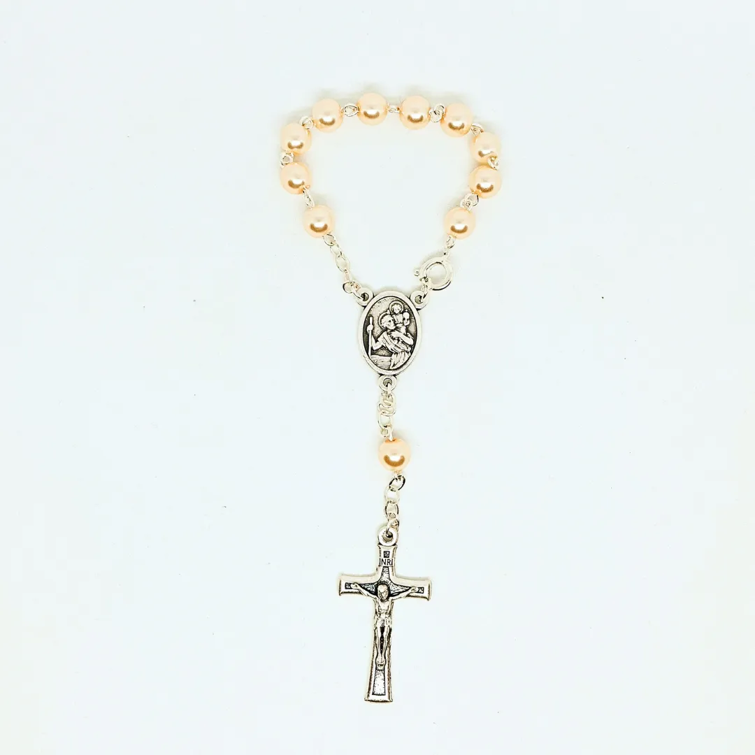 Saint Christopher Pearl Decade Rosary