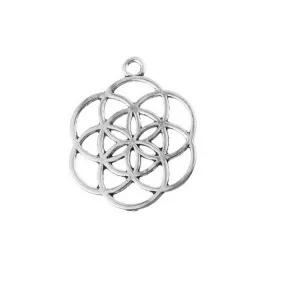 Seed of Life 2D Zinc Alloy Unisex Talisman Sacred Geometry Pendant