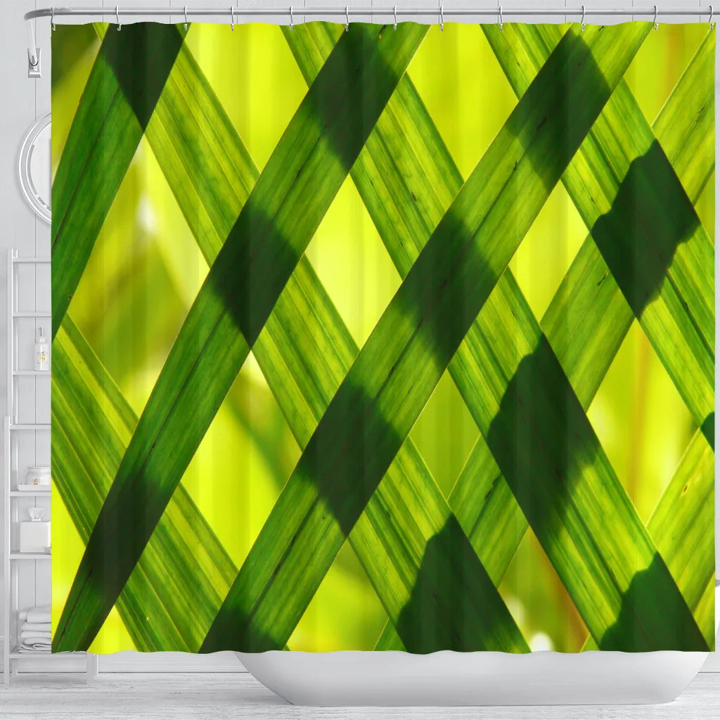 Shower Curtain - Green Grass Design