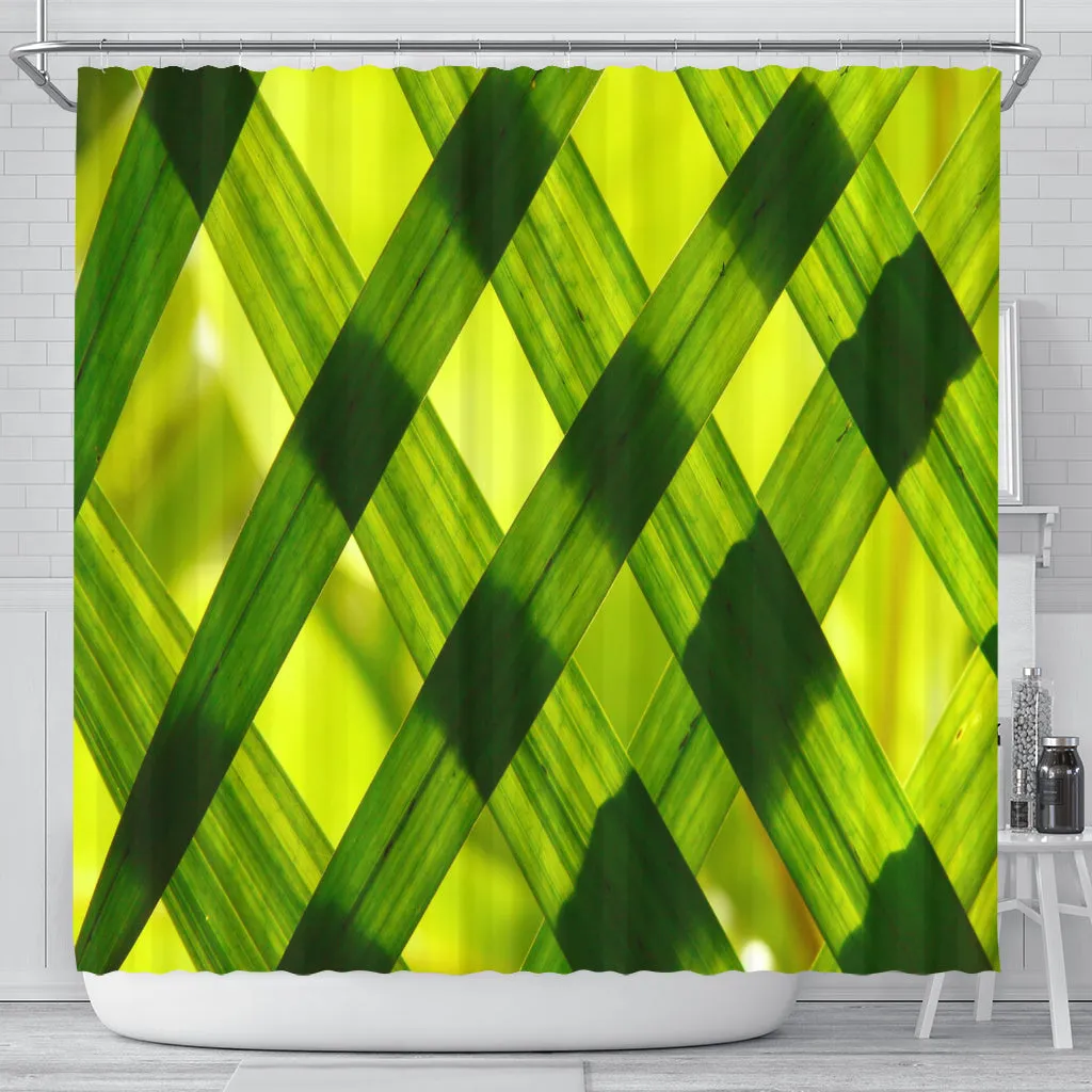 Shower Curtain - Green Grass Design