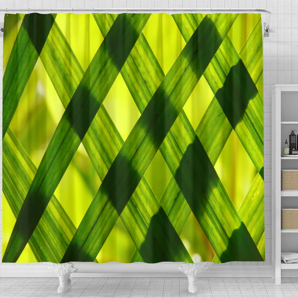 Shower Curtain - Green Grass Design