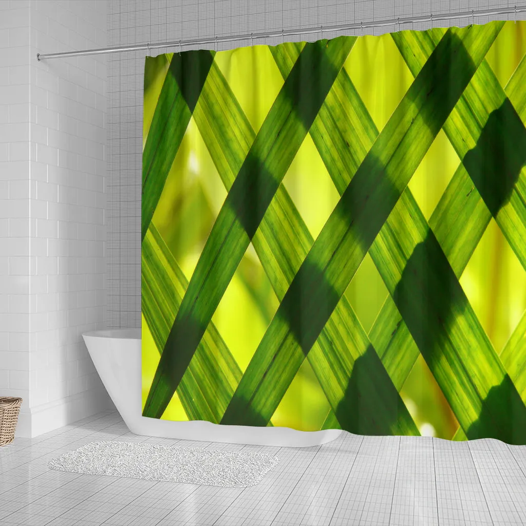 Shower Curtain - Green Grass Design