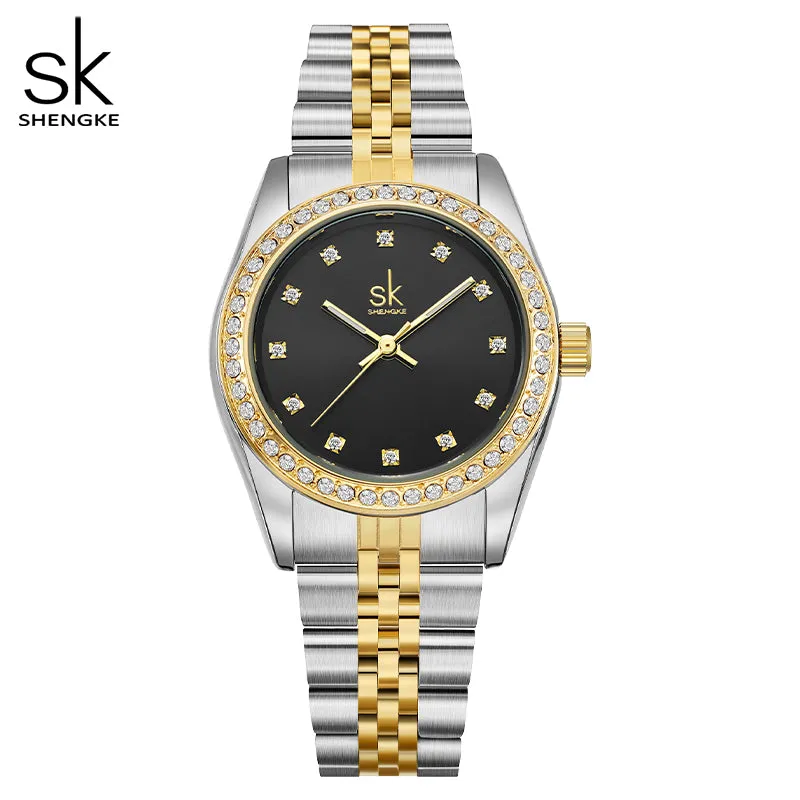 Sk Lady Watch with Diamond Dial