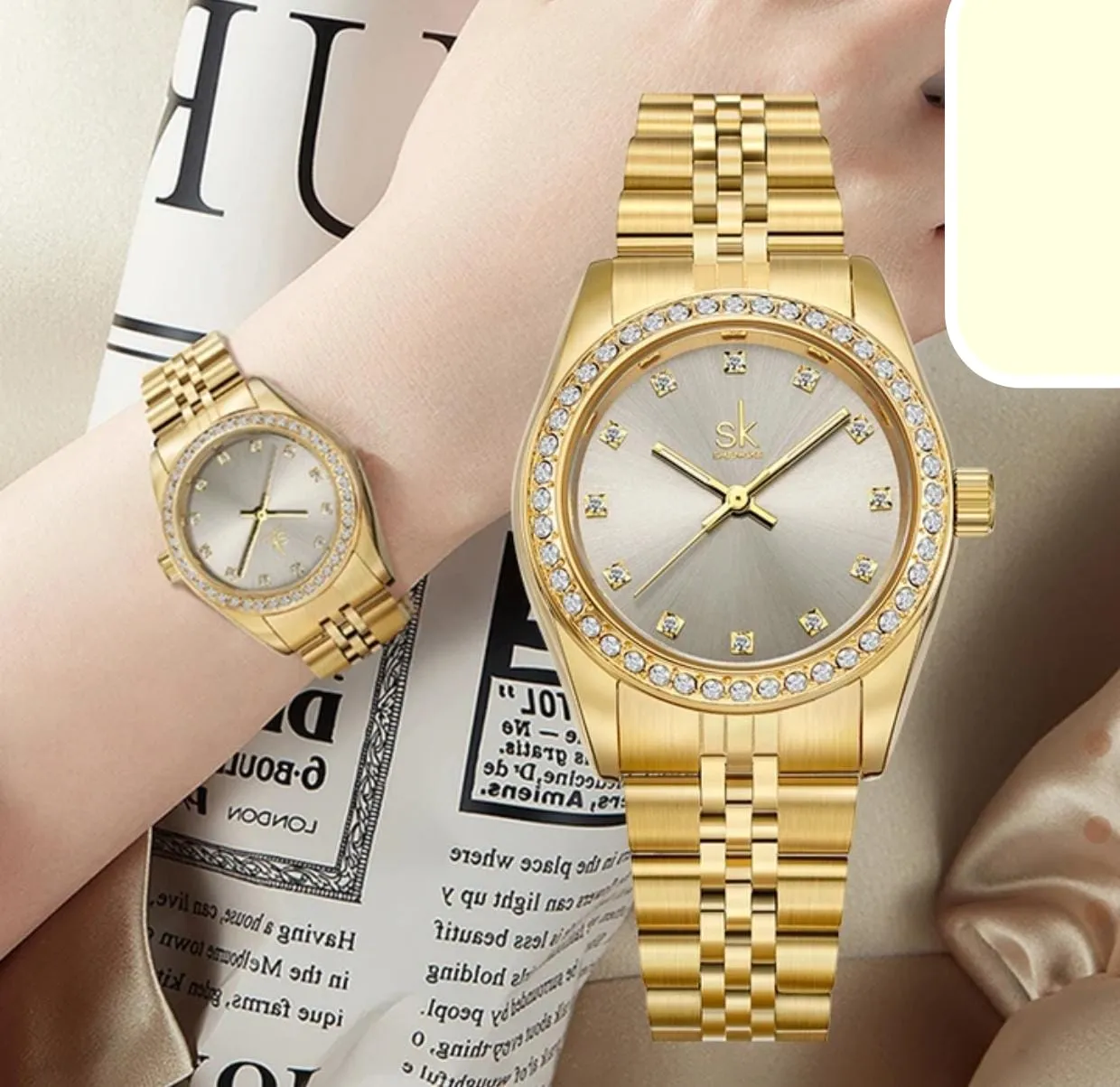 Sk Lady Watch with Diamond Dial