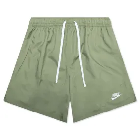 Sportswear Sport Essentials Woven Lined Flow Shorts - Oil Green/White