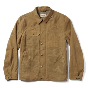 The Lined Longshore Jacket in Harvest Tan Waxed Canvas