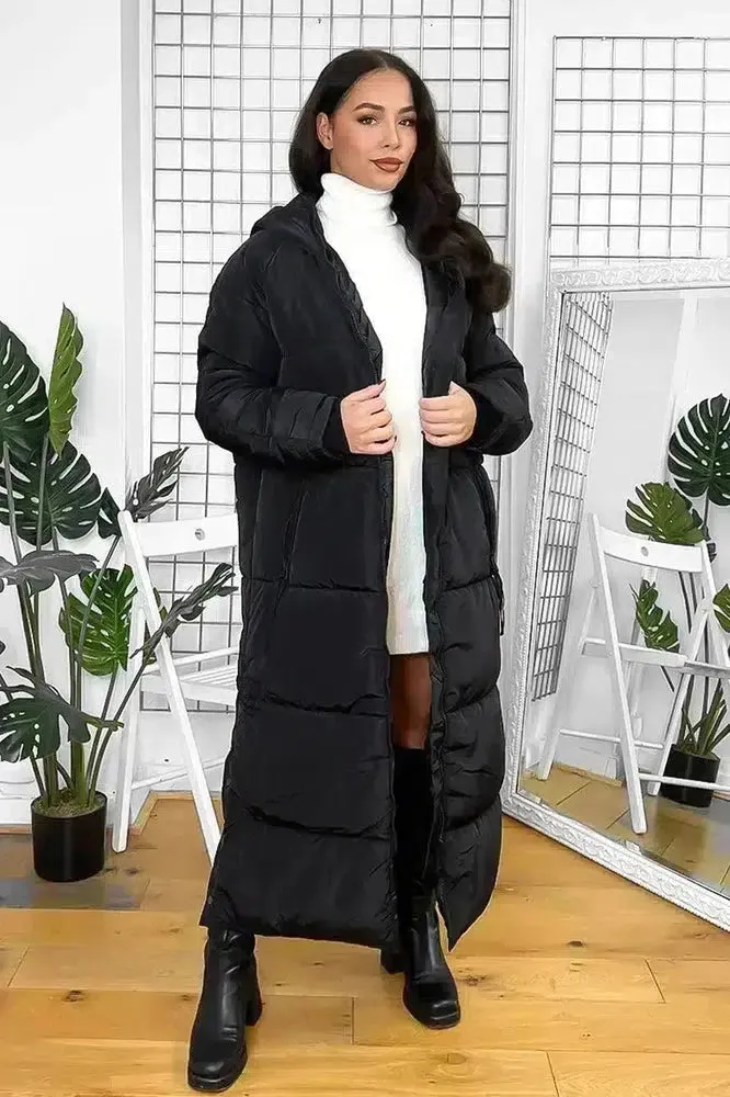 Thick Padded Maxi Parka Jacket