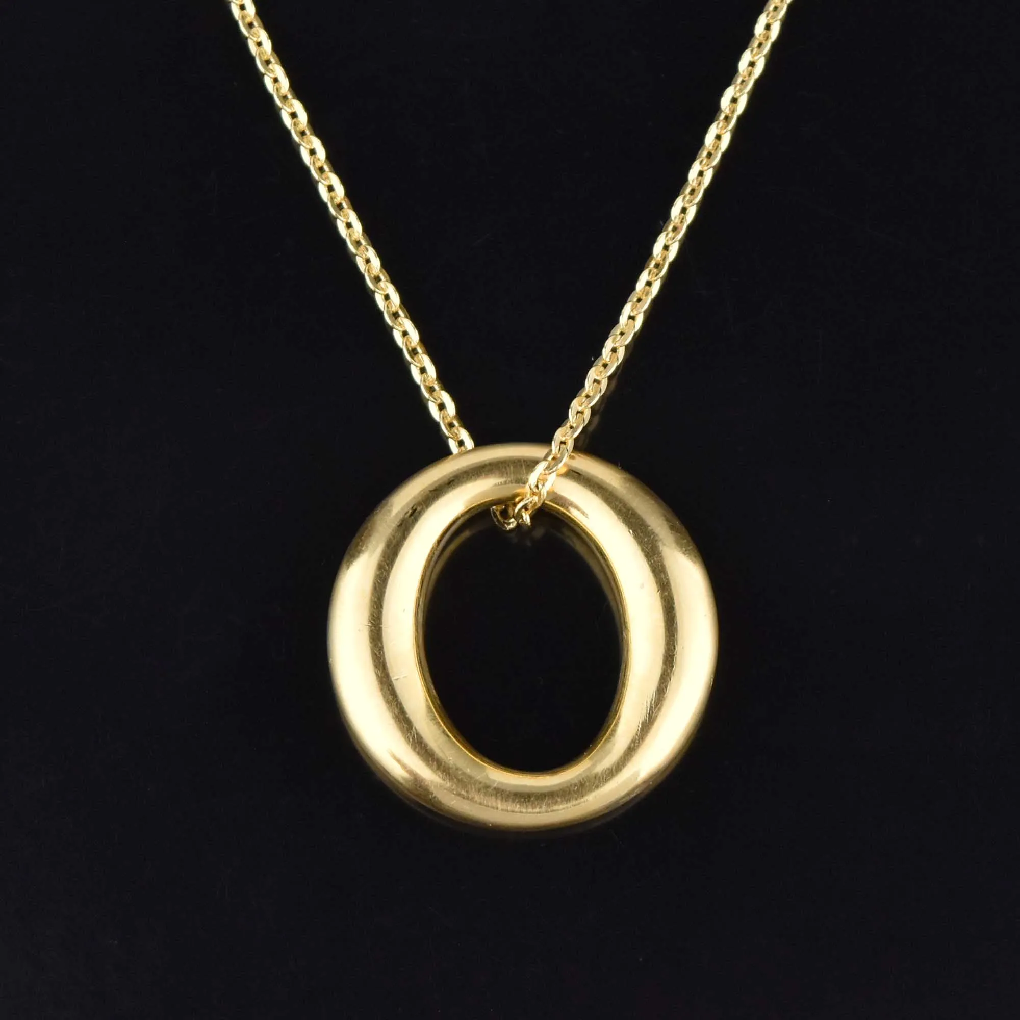 Tiffany & Co Elsa Peretti 18K Gold Pendant Necklace, Sevillana