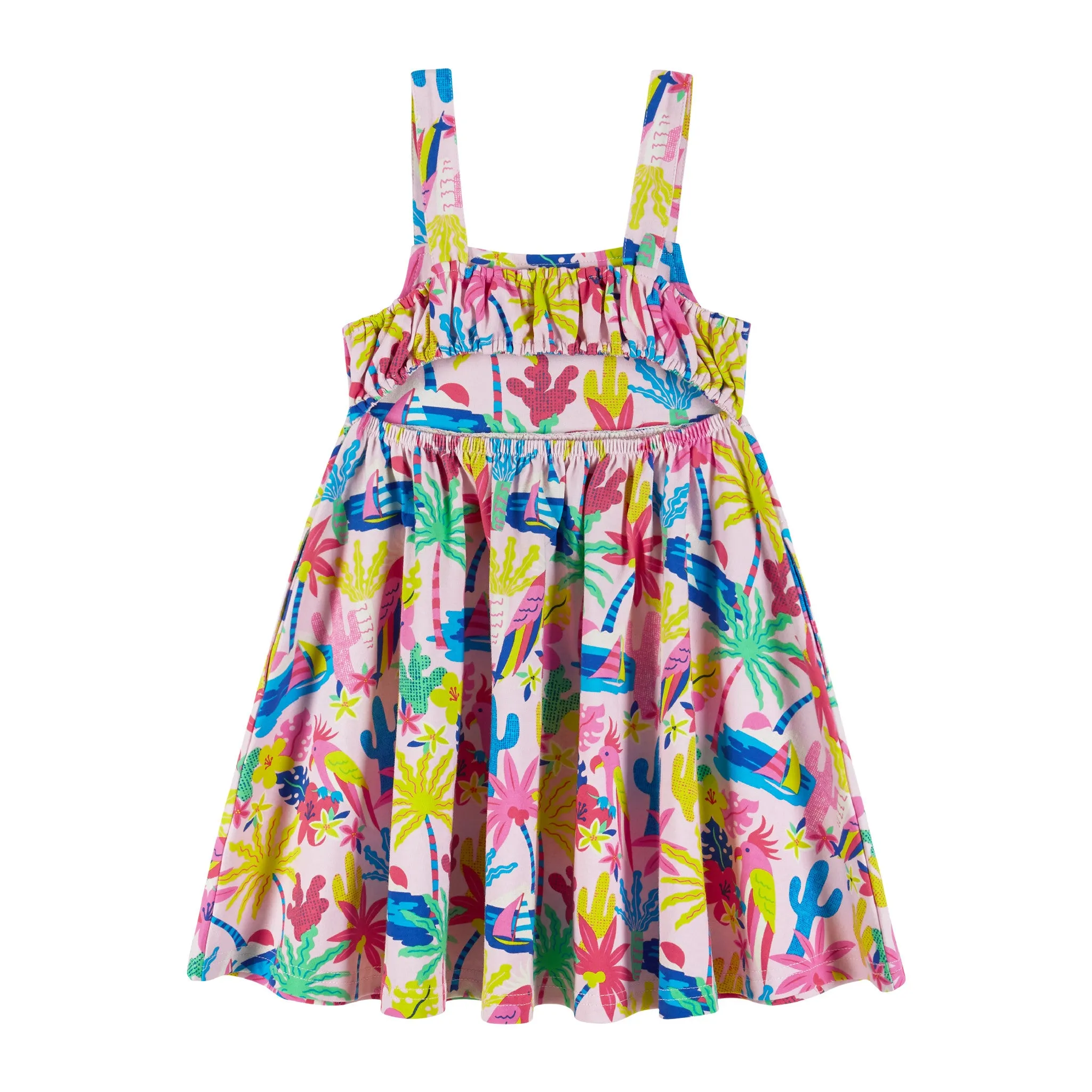 Tropical Print Dress (Size 4-6 Years)