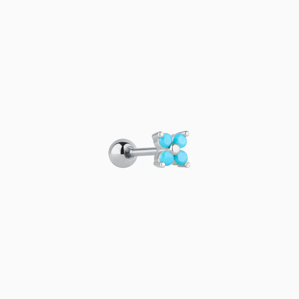 Turquoise Small Flower Stud