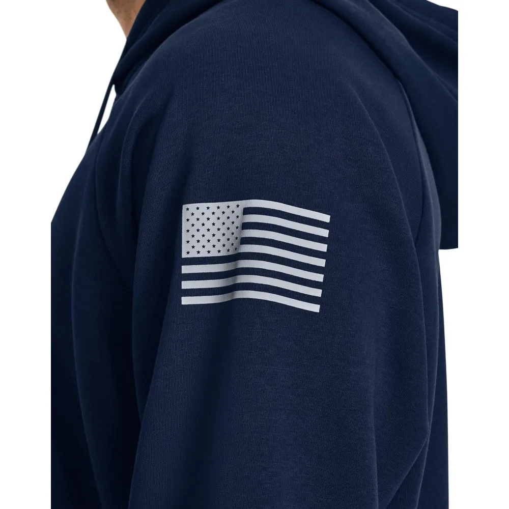 'Under Armour' Men's Freedom Rival BFL Fleece Hoodie - Academy / Steel