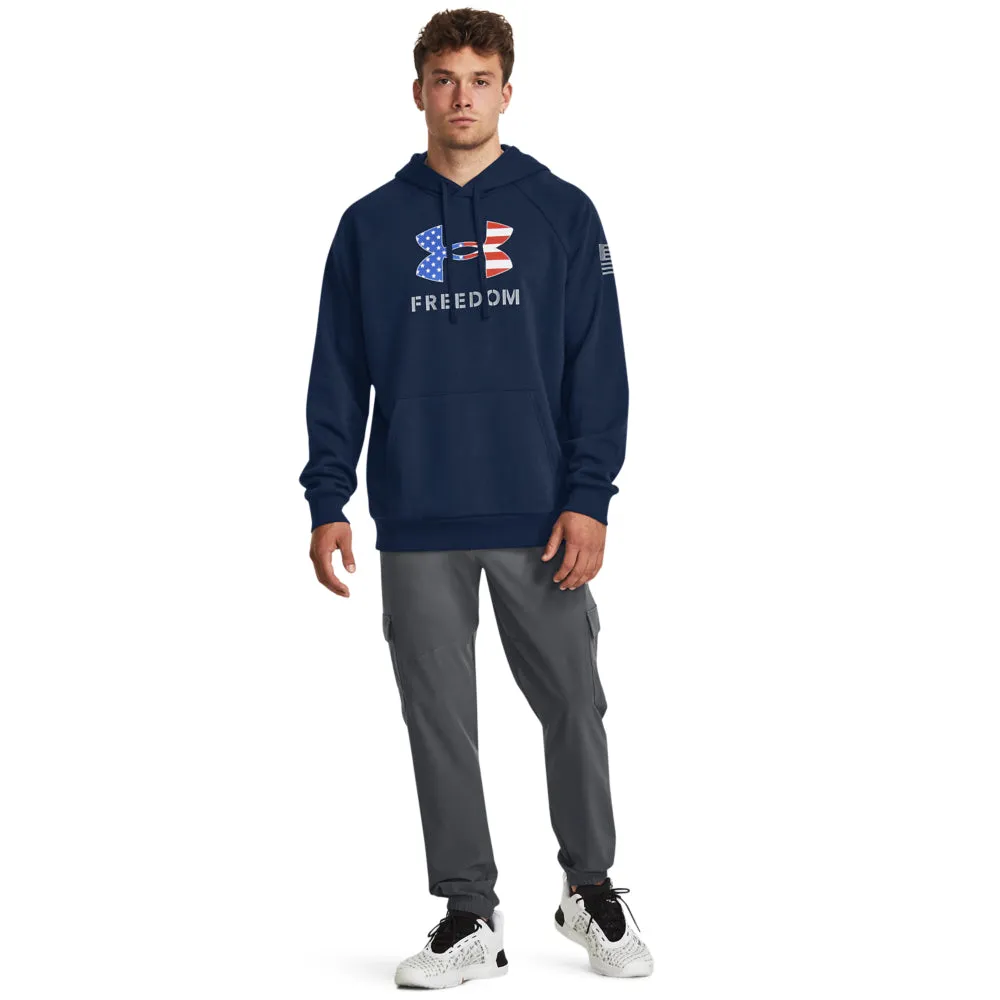 'Under Armour' Men's Freedom Rival BFL Fleece Hoodie - Academy / Steel