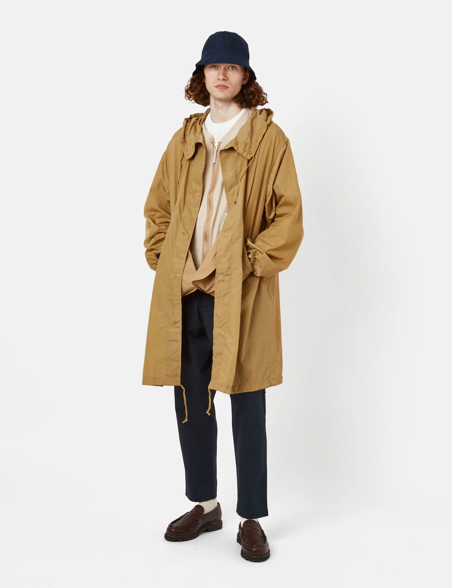 Universal Works Beach Parka (Recycled Tech Nylon) - Sand Beige