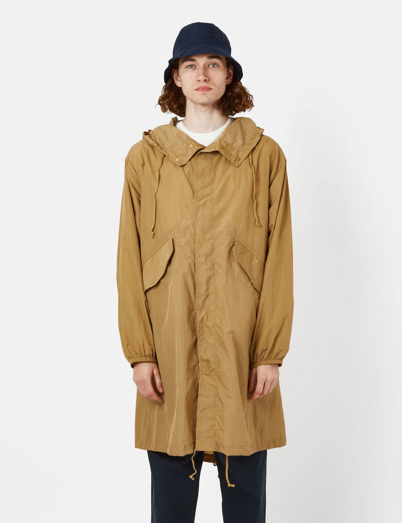 Universal Works Beach Parka (Recycled Tech Nylon) - Sand Beige