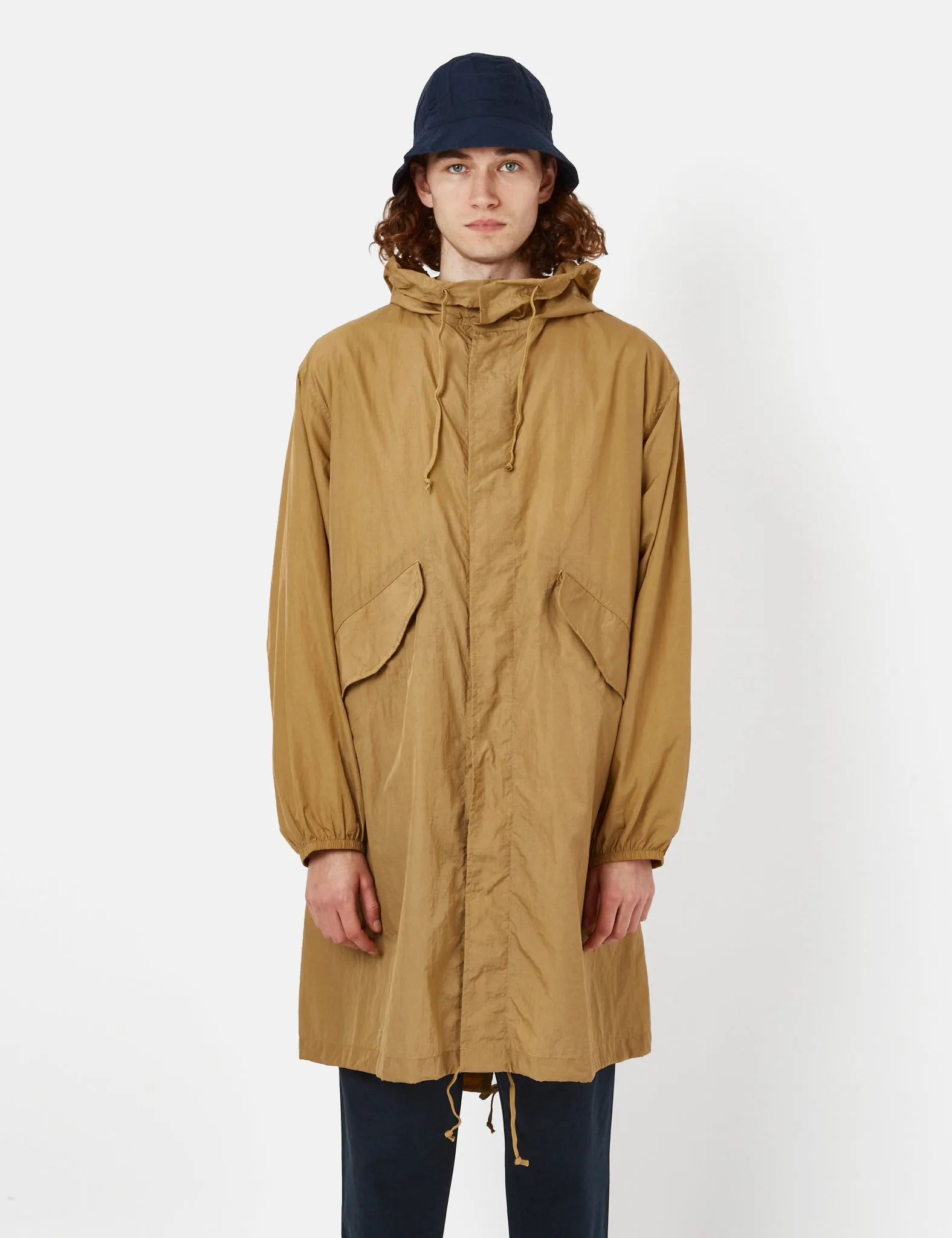 Universal Works Beach Parka (Recycled Tech Nylon) - Sand Beige