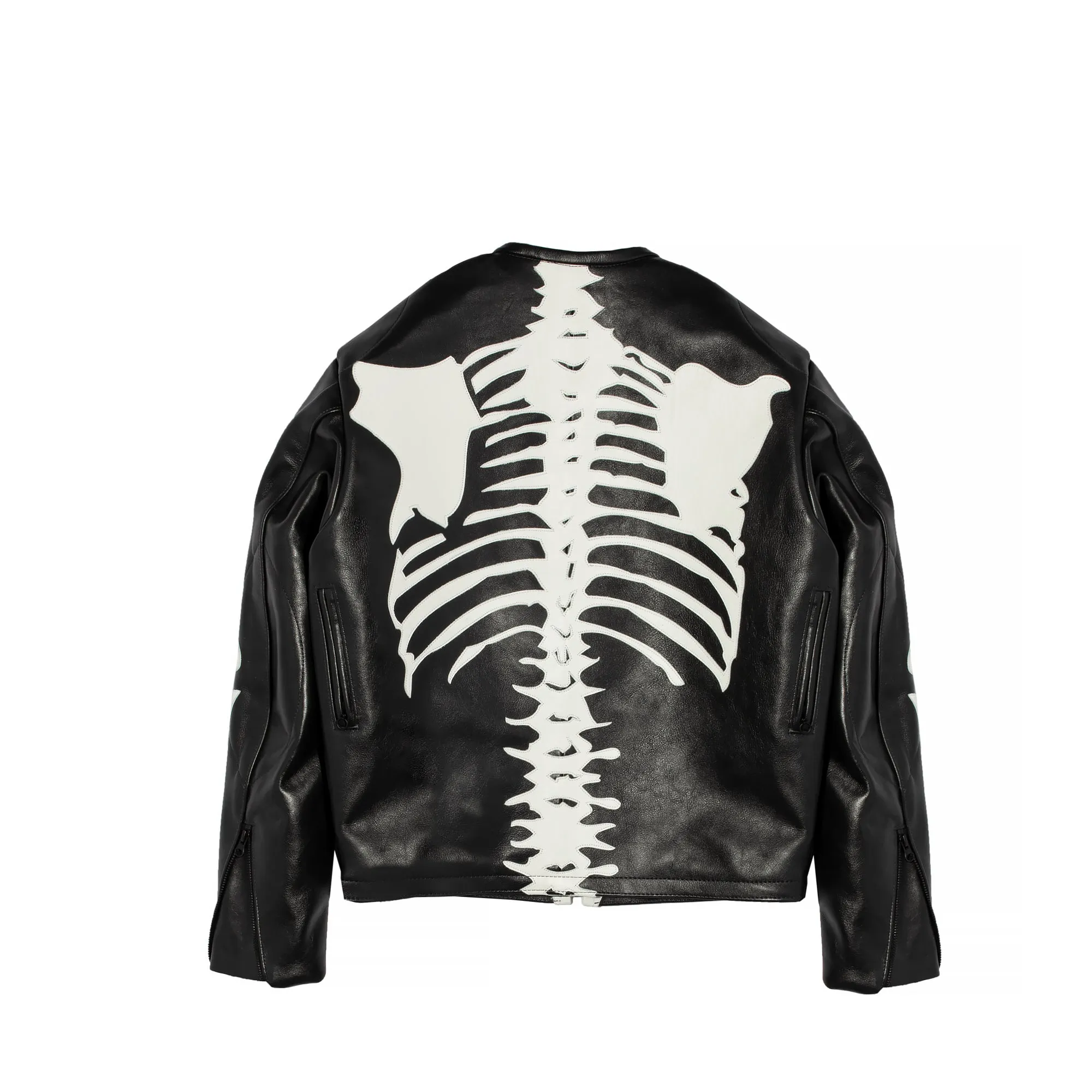 Vanson Leathers Mens Bones Flat Jacket