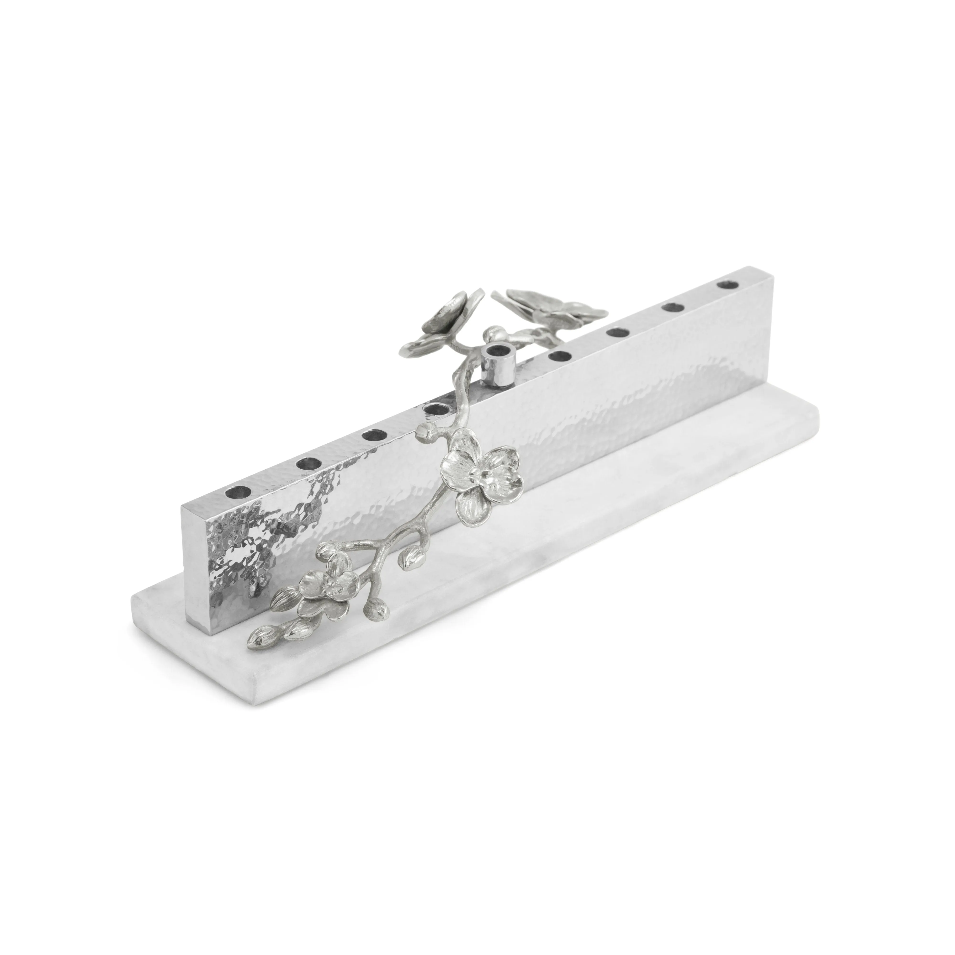 White Orchid Menorah